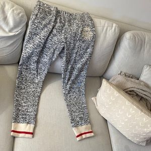 Roots Cabin Salt and Pepper thick jogger sweats/ leggings